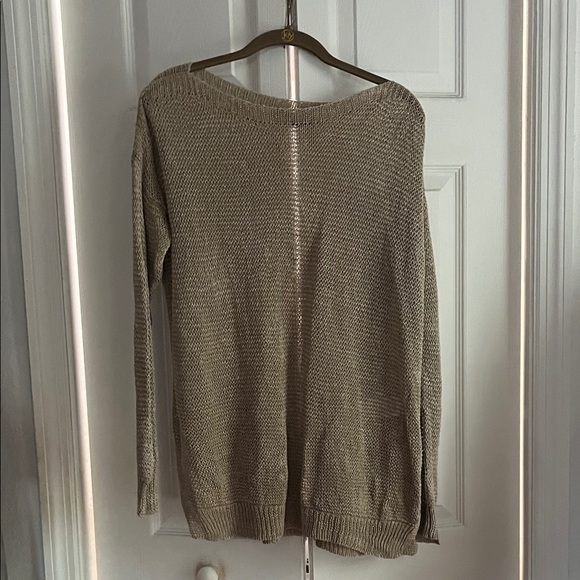 Polo by Ralph Lauren Beige Off-the-Shoulder Sweater - Picture 1 of 6